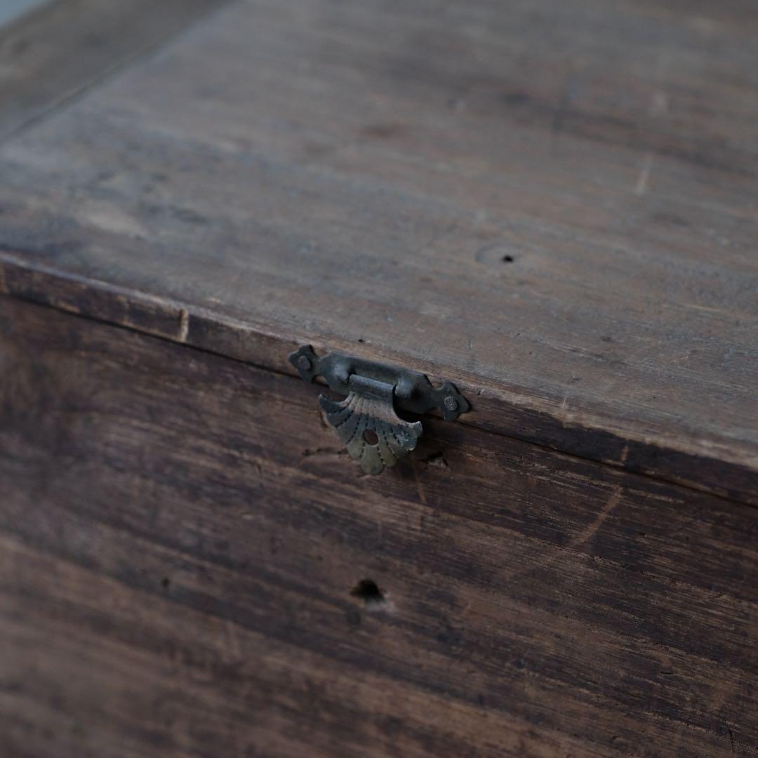 桐材＋檜材 蓋付き２杯小引き出し　抽斗 箪笥 書類棚 木箱 古家具 古道具 骨董