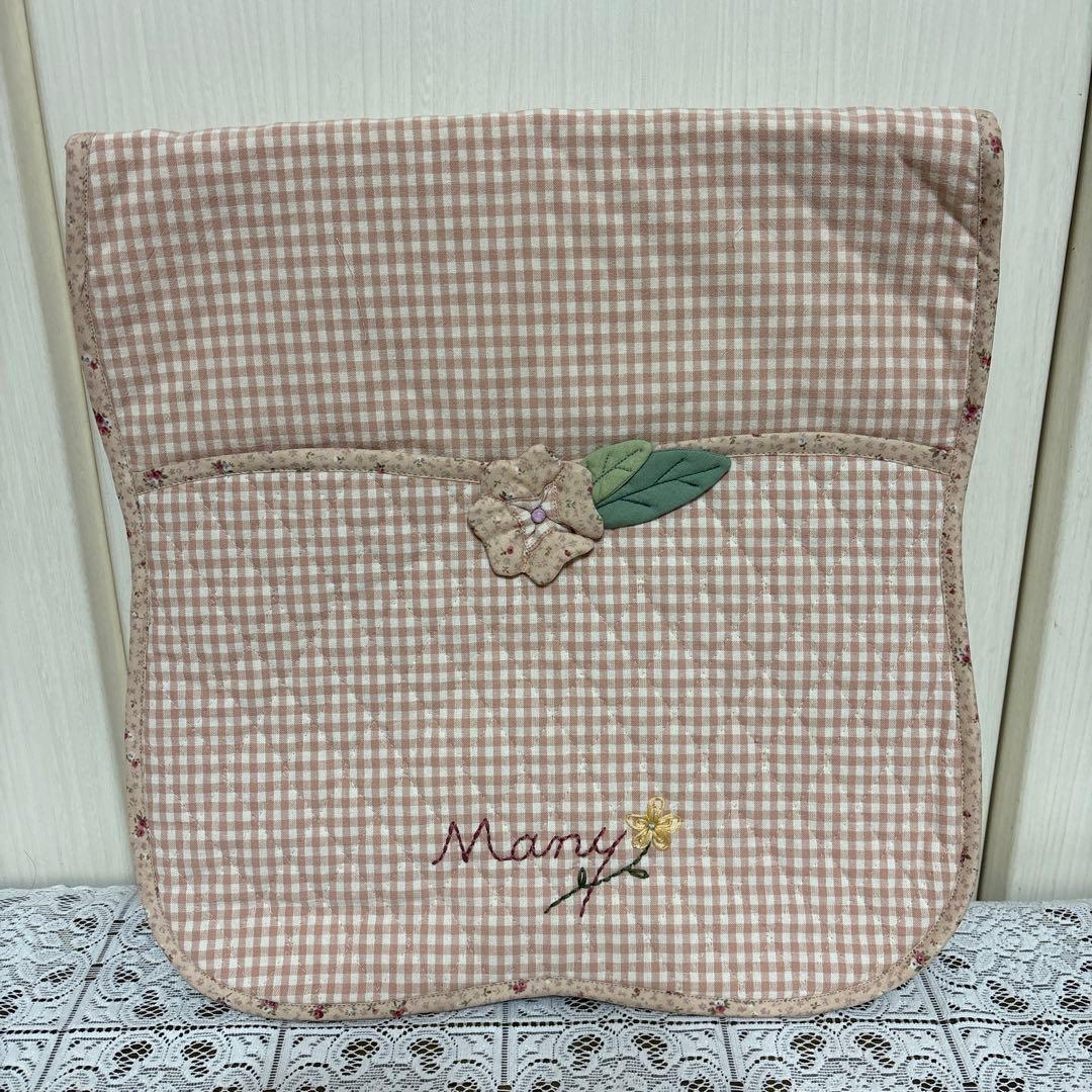 マニー　背当て付きコラージュシートクッション（ピンク）