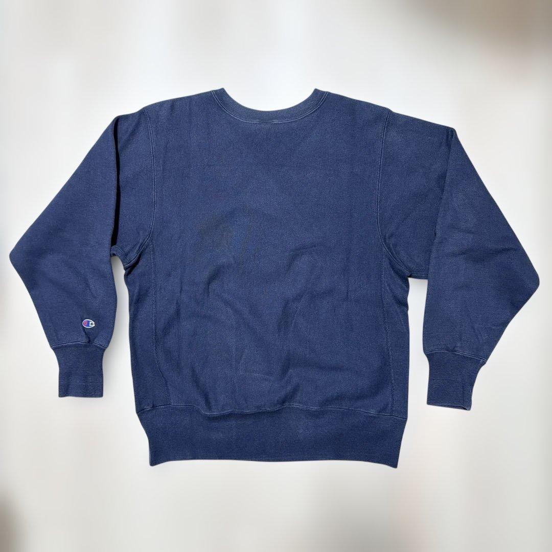 90s 刺繍タグchampion リバースウィーブ vintage ネイビー