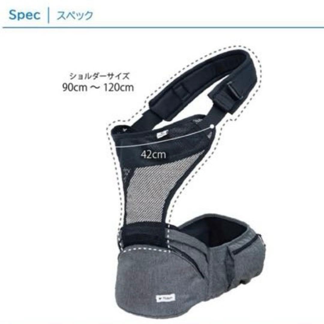 POLBAN ADVANCE ヒップシート（デニムブラック）シングルショルダー付