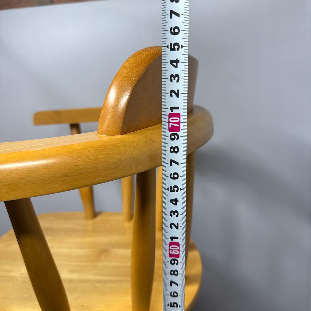 ろん 【美品】 木製 ベビーチェア キッズチェア