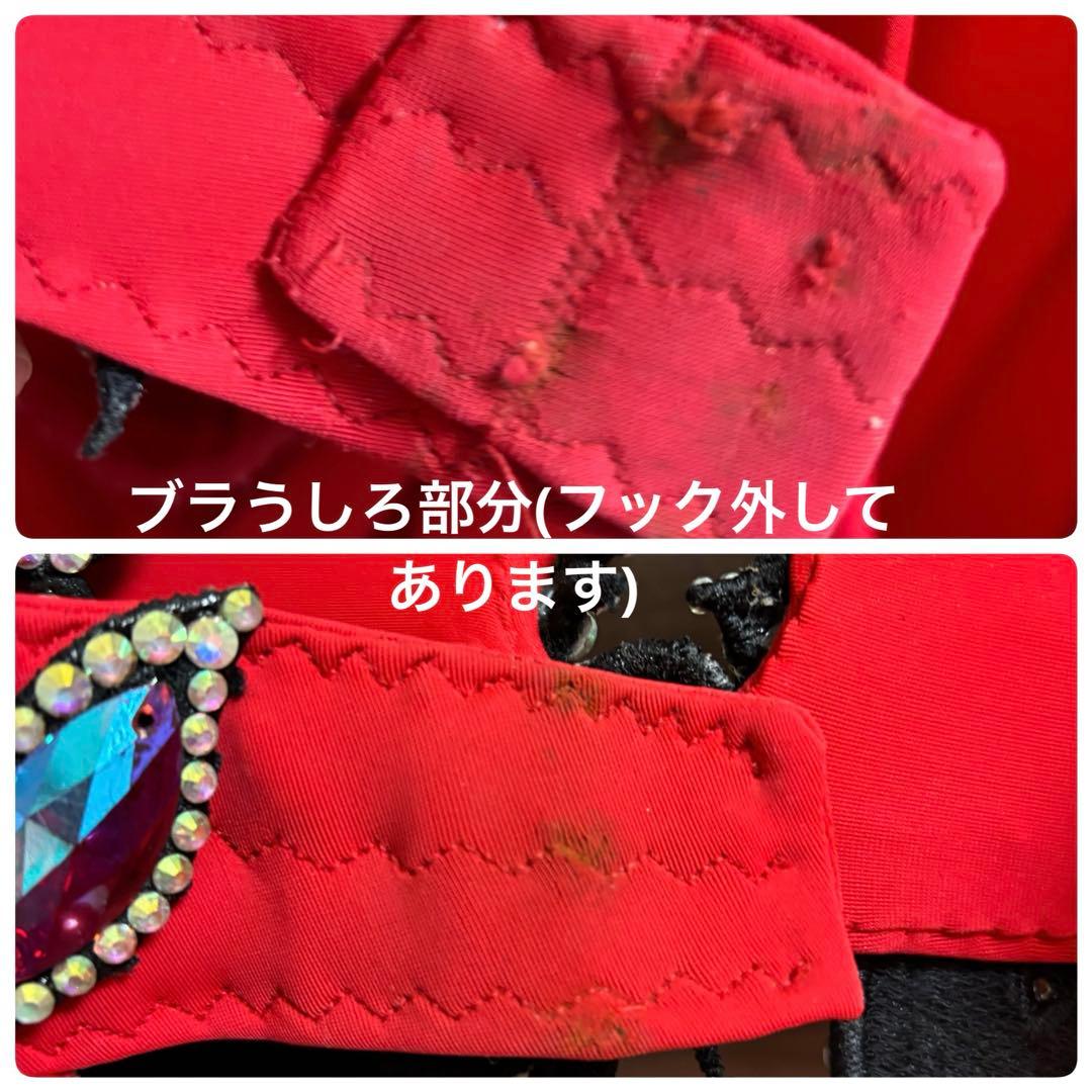 製 高級ベリーダンス衣装 赤