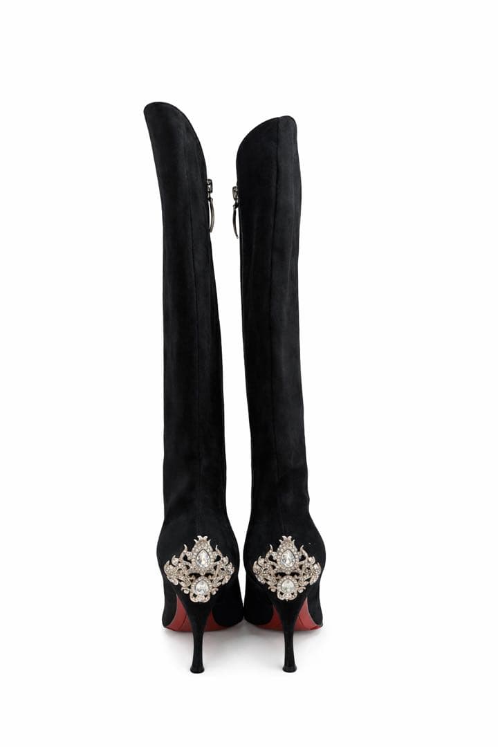 【超希少】CESARE PACIOTTI ニーハイブーツ スエード 38