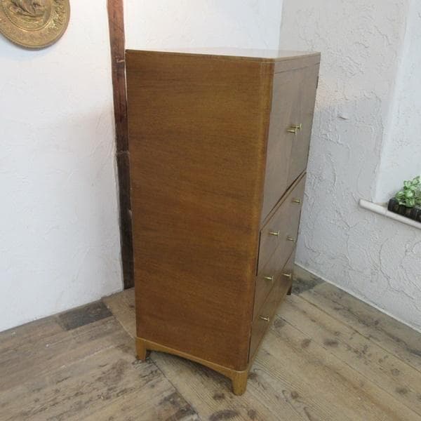 イギリス アンティーク 家具 トールボーイ チェスト タンス 収納 6978d