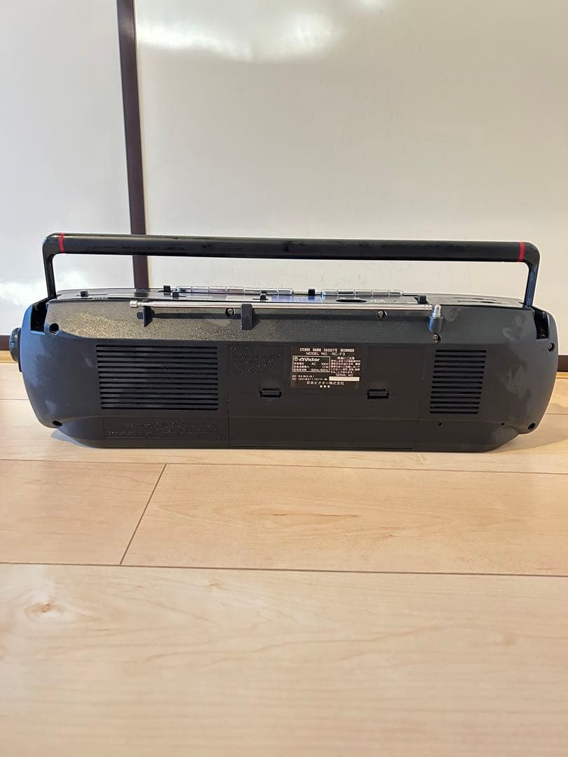 Victor Wオートリバース ラジカセ ブラック RC-F3