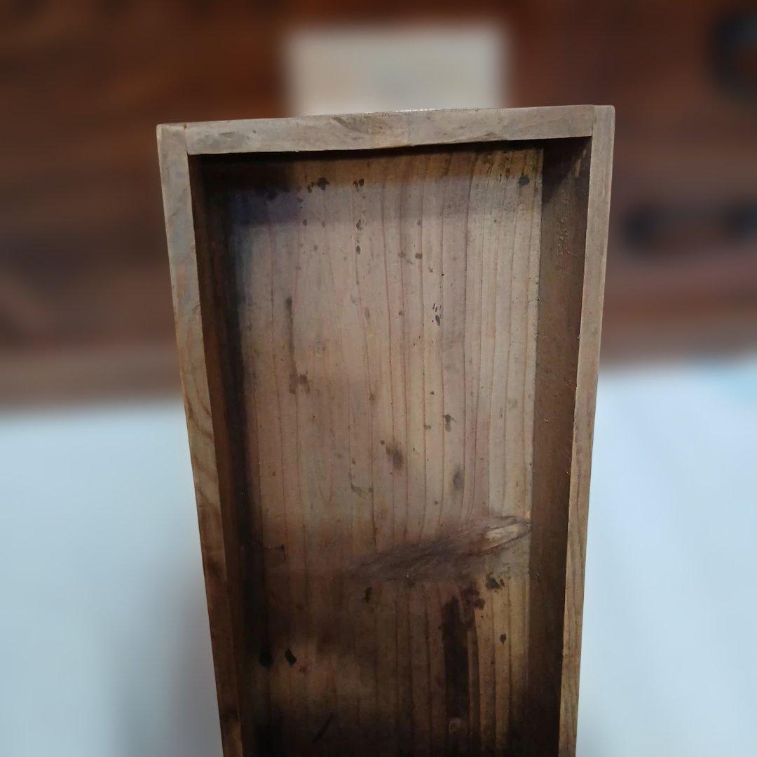 や*す様 レトロ　年代物　木製火鉢 引き出し付き 銅製内装