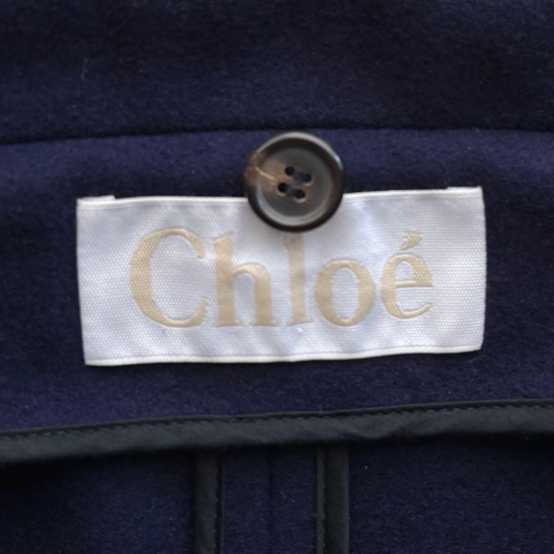 Chloe クロエ ハーフコート 2way スタンドカラー フード スロバキア製