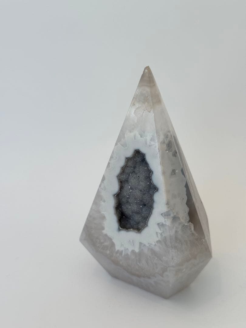 瑪瑙　ドゥルージー　ジオード　置物