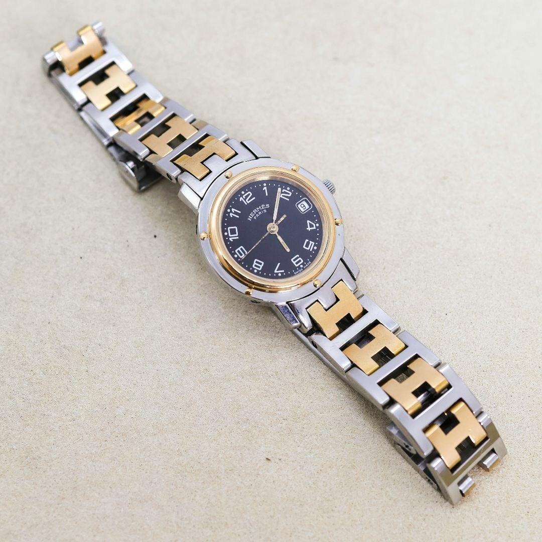 稼働 Hermes クリッパー 腕時計 ブラック CL4.220 967