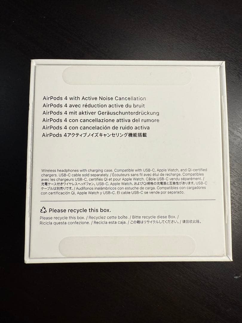 【美品】AirPods 4 ノイズキャンセリング有り MXP93J/A