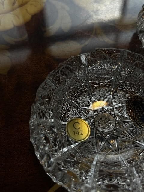 【レア】ボヘミアクリスタル　灰皿　500PK　２点セット