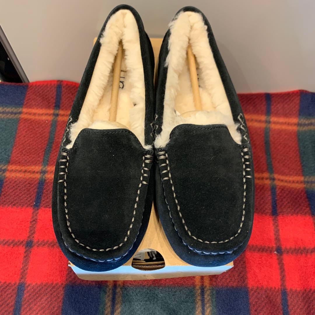 【新品未使用】UGG/モカシン/ブラック/24cm