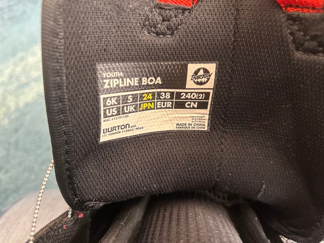 Burton 子ども用 ZIPLINE BOA ブーツ 24cm