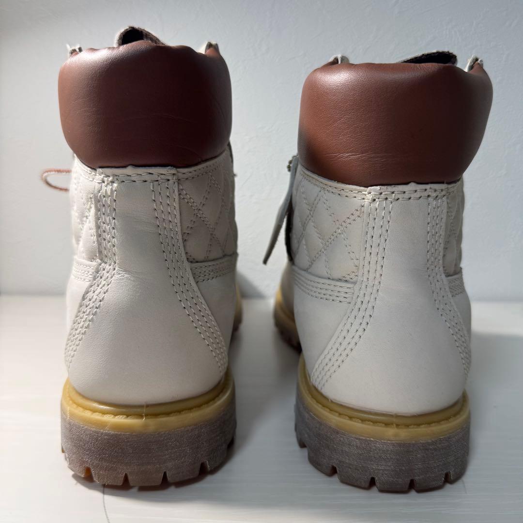 Timberland ホワイト ワークブーツ　24cm US7