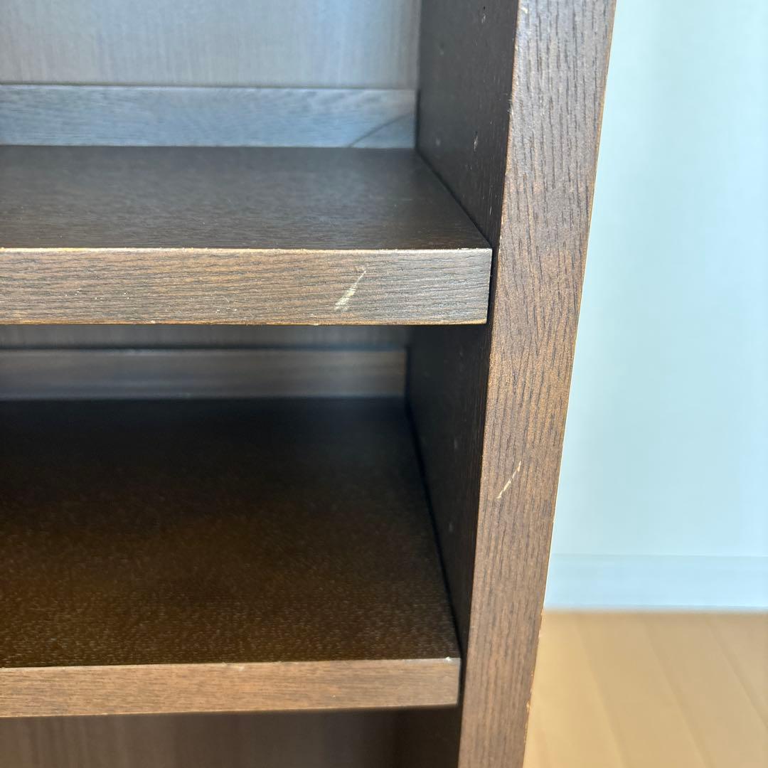 本日まで　無印良品 木製シェルフ 本棚　可動式棚　ダークブラウン