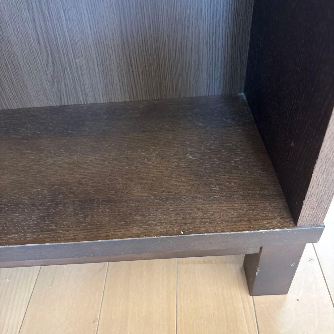 本日まで　無印良品 木製シェルフ 本棚　可動式棚　ダークブラウン