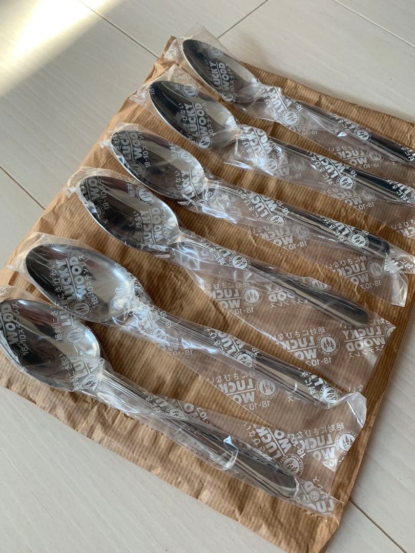 希少　美品　昭和初期モデル　ラッキーウッド　カトラリーセット 33点　レトロ
