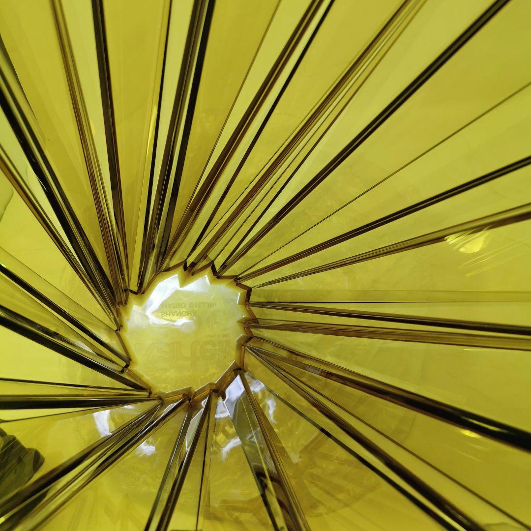未使用 Kartell 花瓶 44cm 大型 イエロー系 フラワーベース