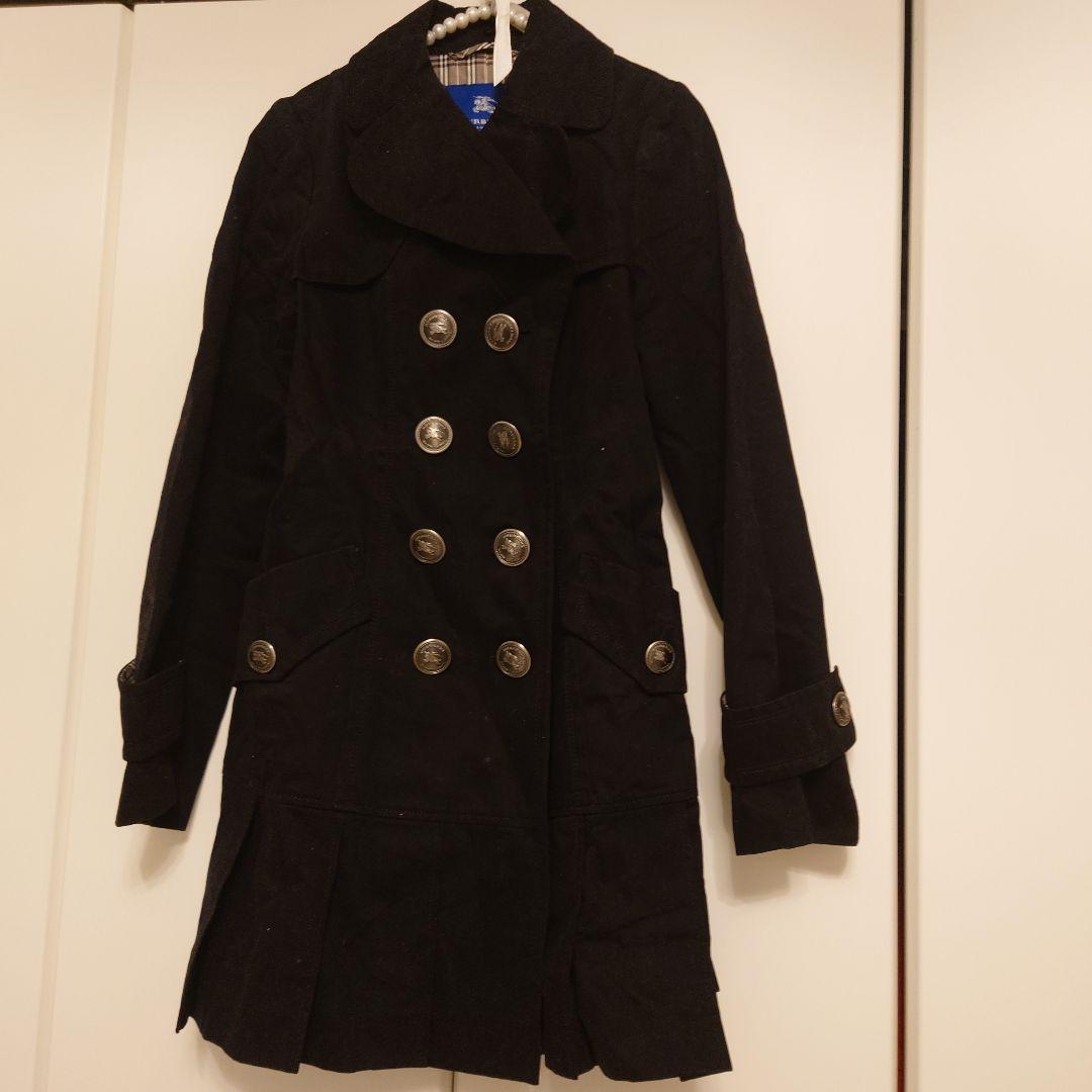 ✨BURBERRYBLUELABEL✨大きなメタルボタンのダブルコート✨美品✨
