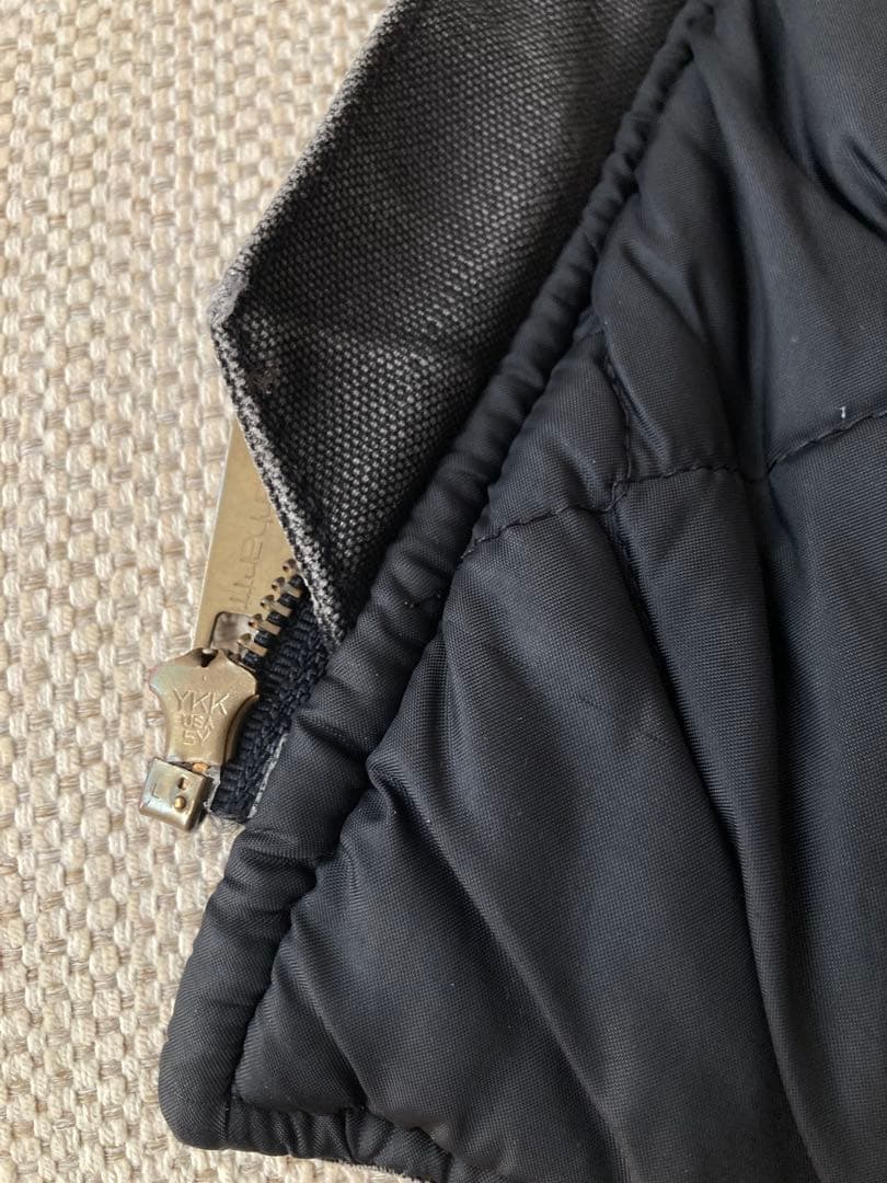 Carhartt カーハート　ダックベスト　ブラック　フェード　XL