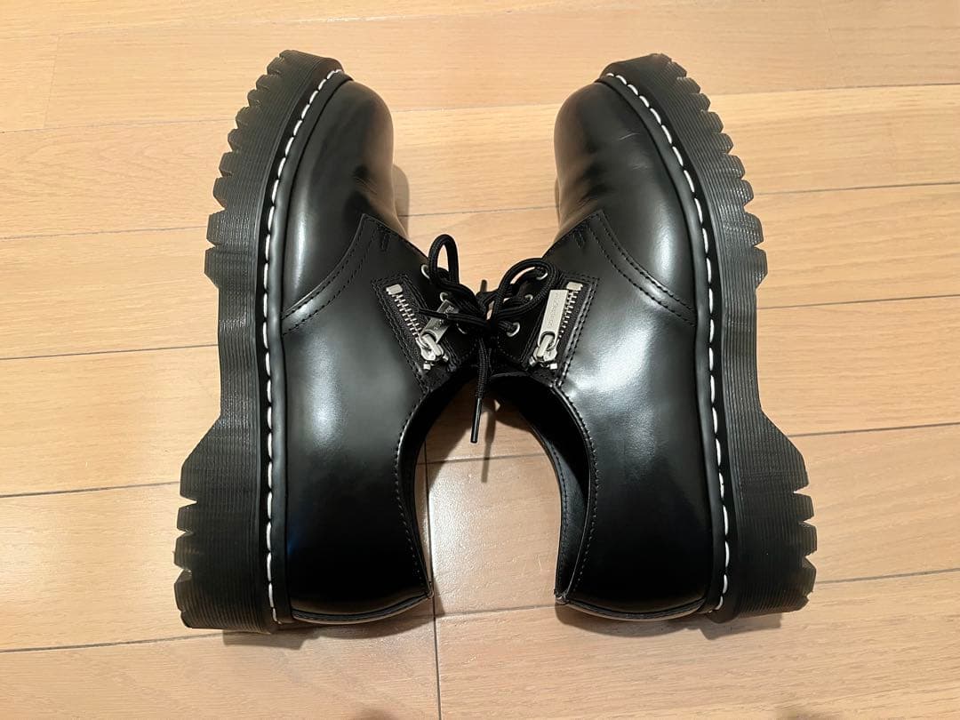 ドクターマーチン 1461 ジップ ホワイトステッチ 3 ホール シューズ