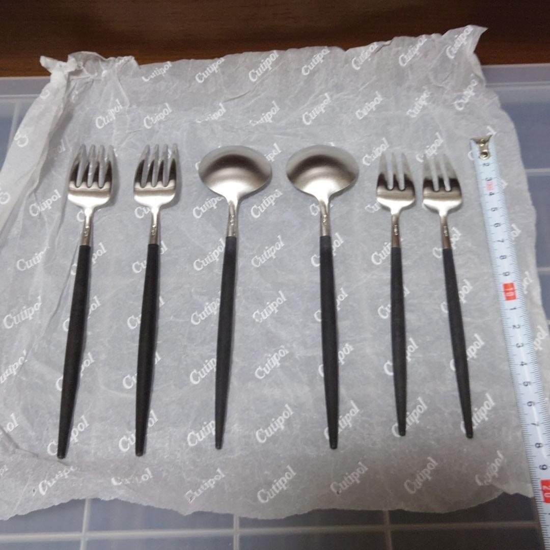 クチポール　GOA ③　6本セット　ゴア　デザートスプーン　デザートフォーク