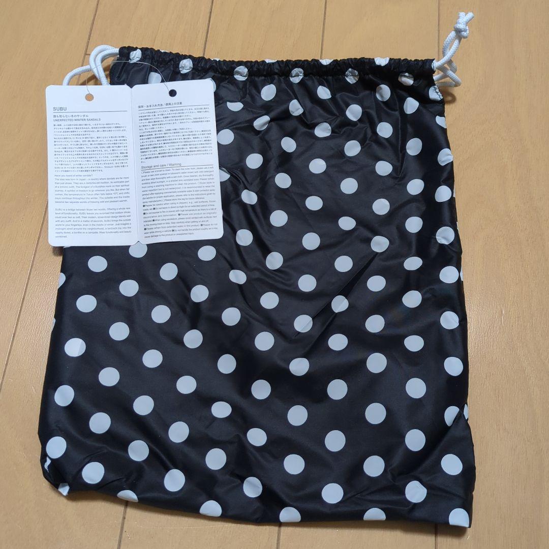SUBU ドット柄サンダル サイズ0 収納袋付き