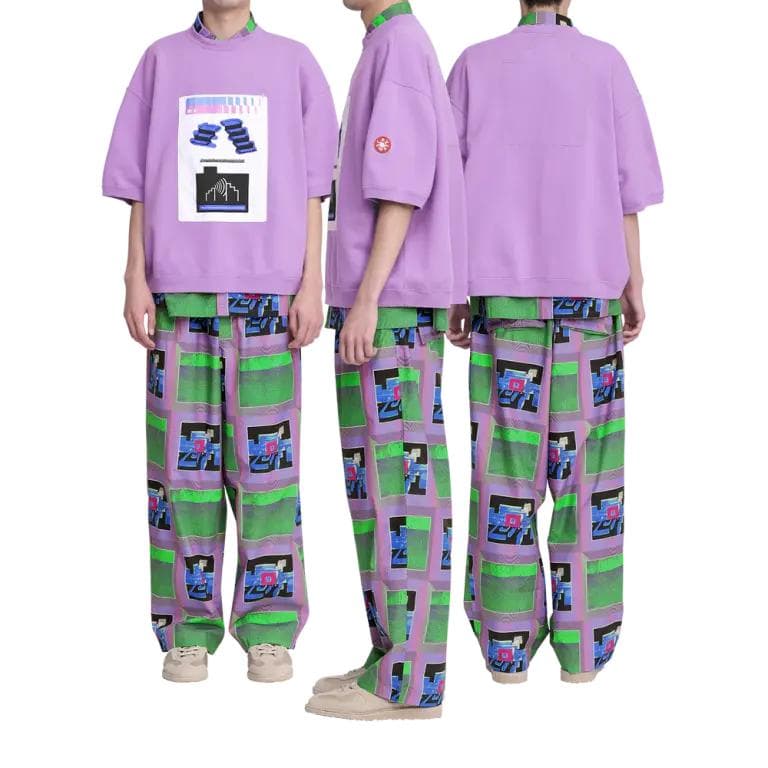 トップス C.E AS Staircase4 SHORT SLEEVE CREW NECK