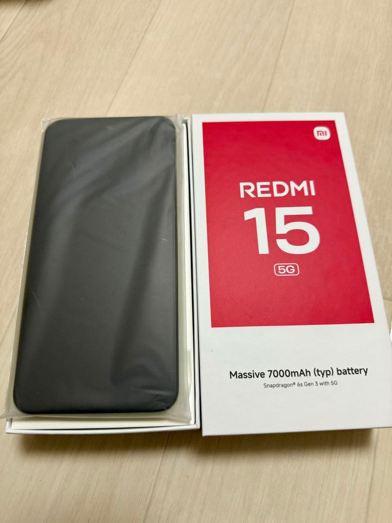 一括支払い　REDMI 15 5G 本体　ブラック