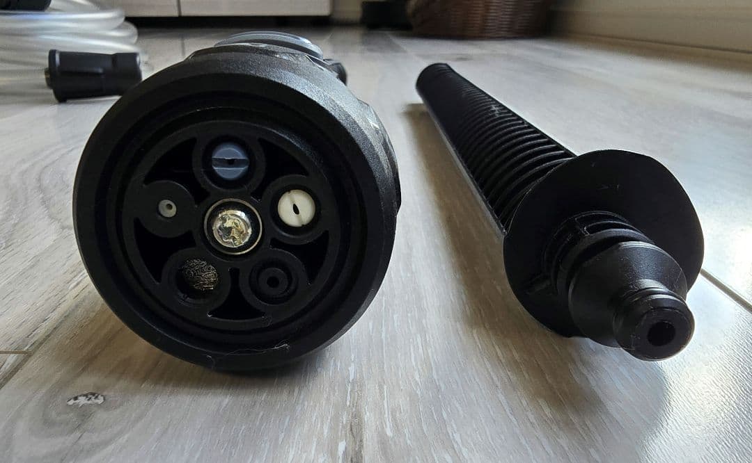 ケルヒャー◆KARCHER KHB6 モバイル高圧洗浄機+ホース+新品バッテリー