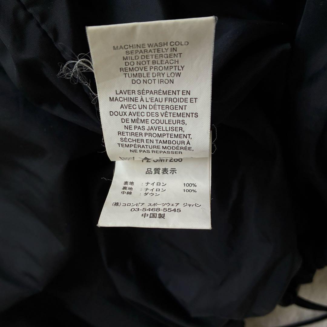 archive 00s Columbia DOWN ドローコード 黒 L