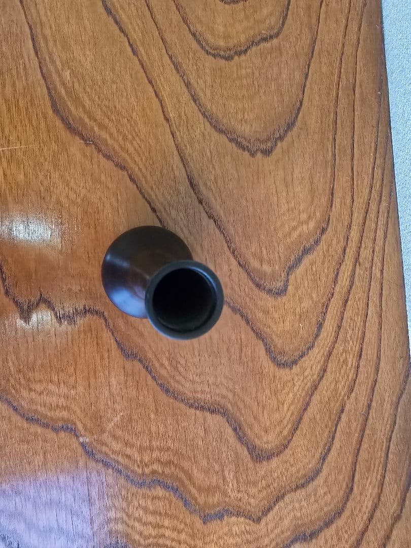 唐金花生　宮崎幽斎　１４代寒雉　未使用　ミニ花瓶