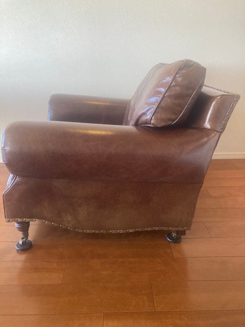 HALO ブラウンレザーアームチェア