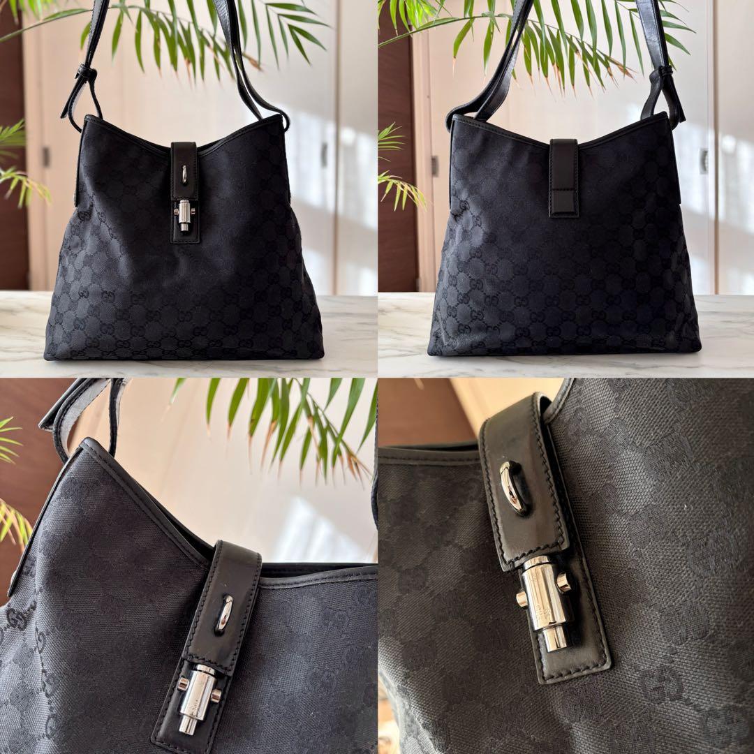 極美品 GUCCI グッチ ニュージャッキー レザートートバッグ