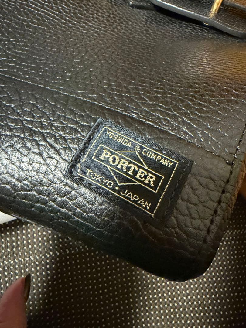 オフィス向き【保存袋有】PORTER × 5525gallery レザー バッグ
