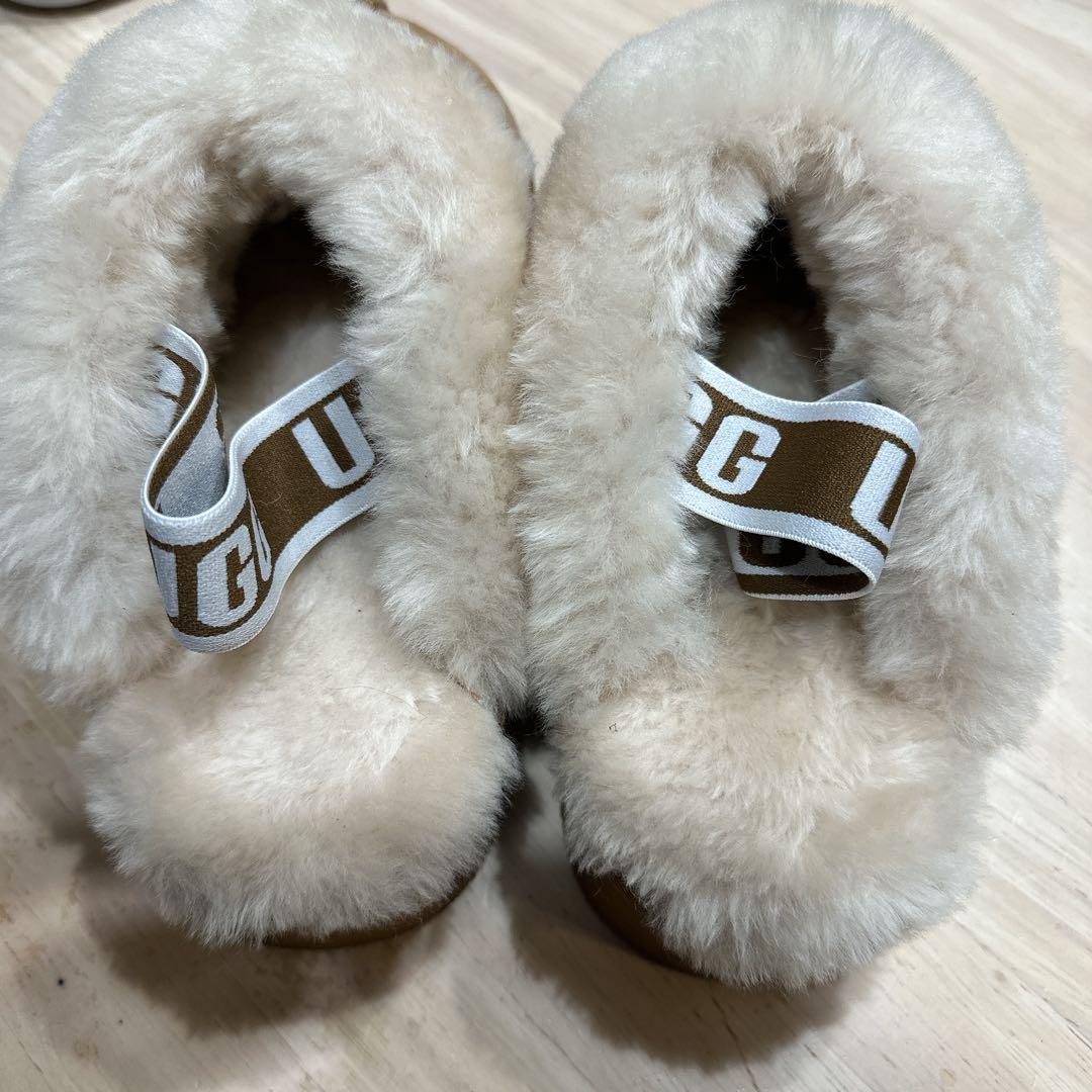 厚底ムートンブーツ サンダル ボア　24cm US7