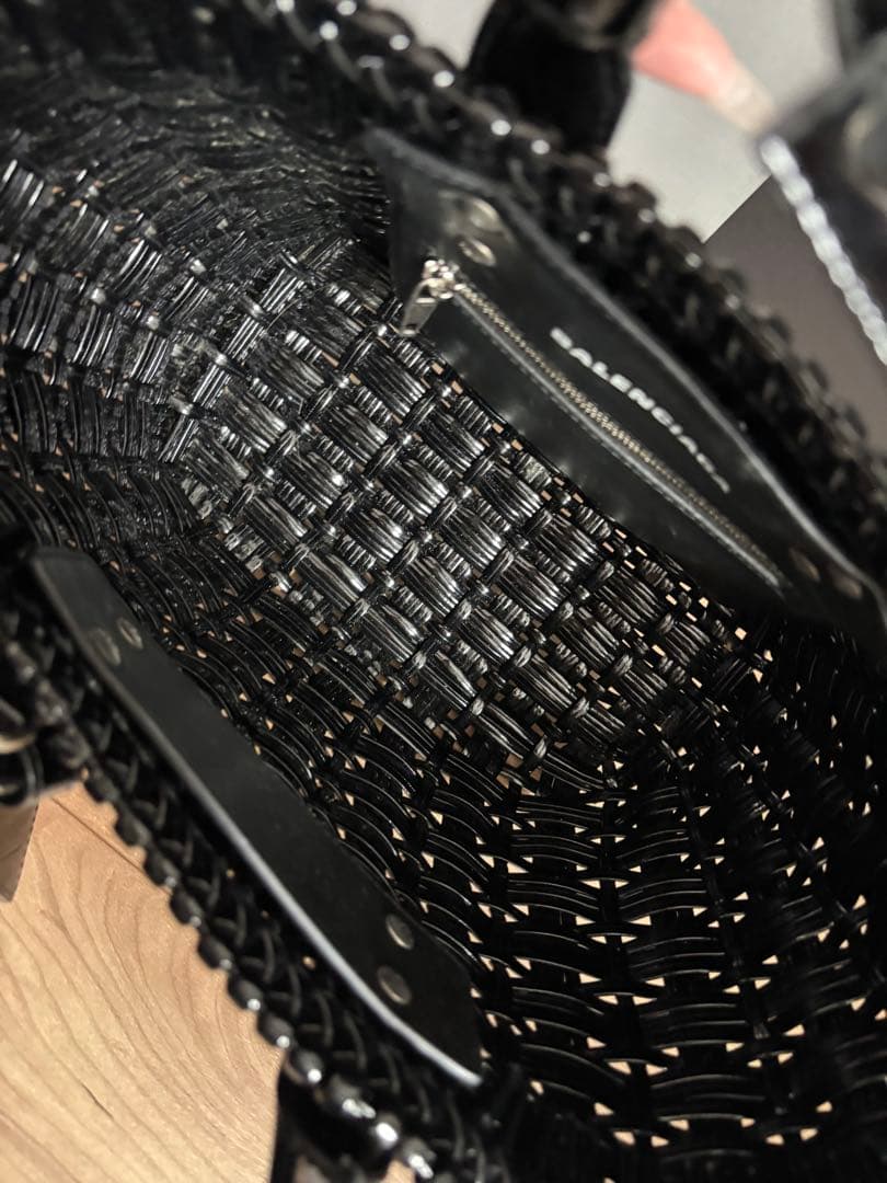 BALENCIAGA ビストロXSブラック かごバッグ