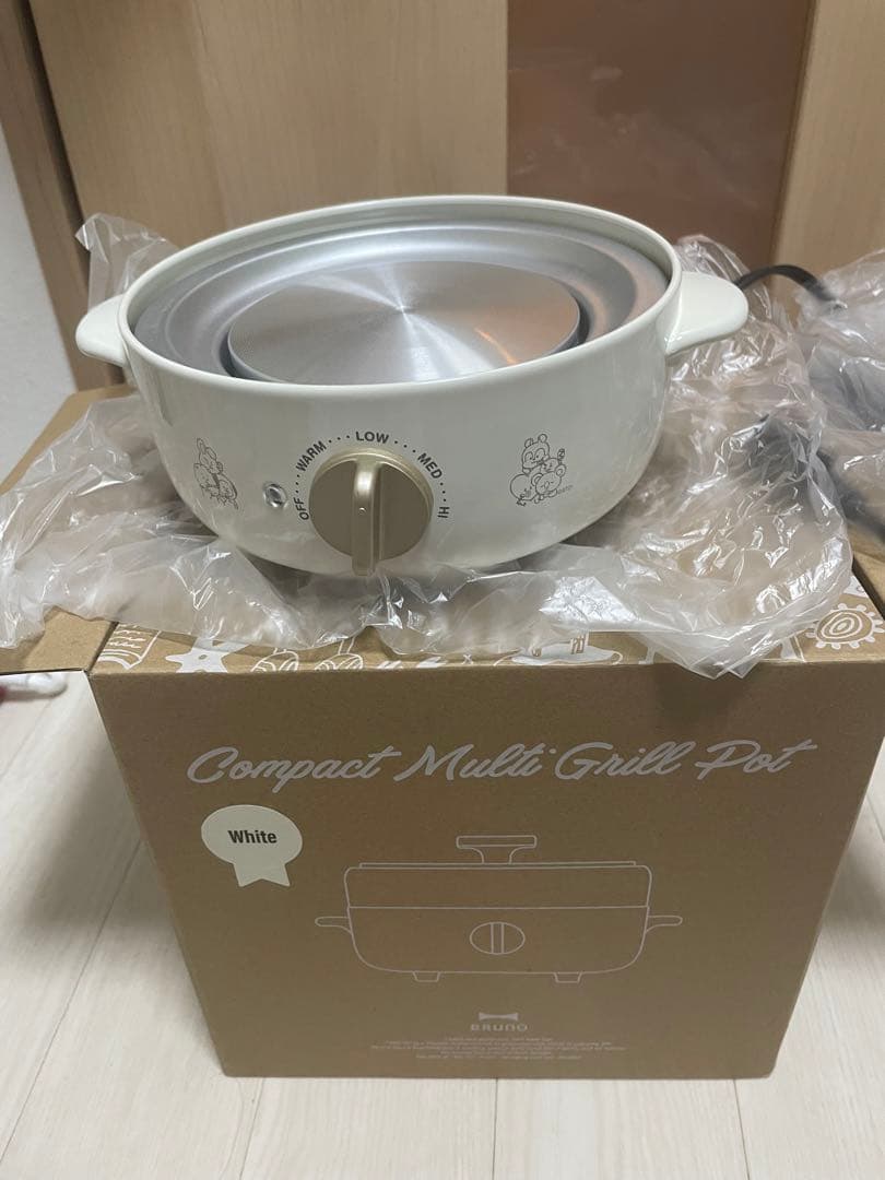 激レア　Bruno ブルーノ　マルチグリルポット　BT21モデル