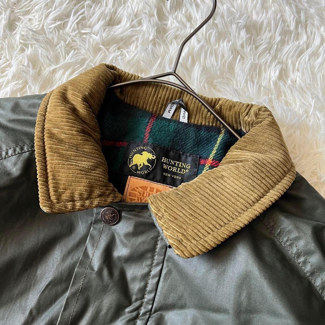 HUNTING WORLD 英国製 オイルドコットン ジャケット コート