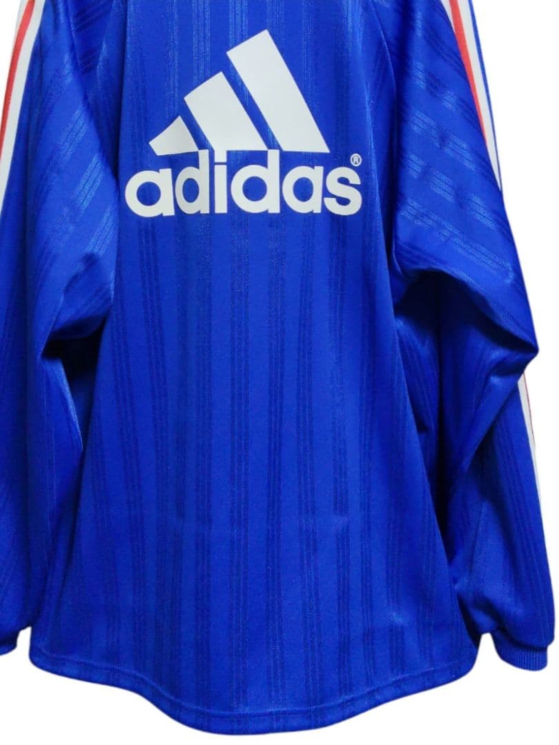 アディダス ジャージ上下セット【ジャケットXO パンツО】青シャドウストライプ