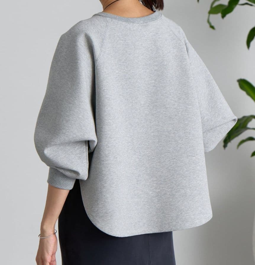 ビアズリー BEARDSLEY ダンボールサークルプルオーバー グレー