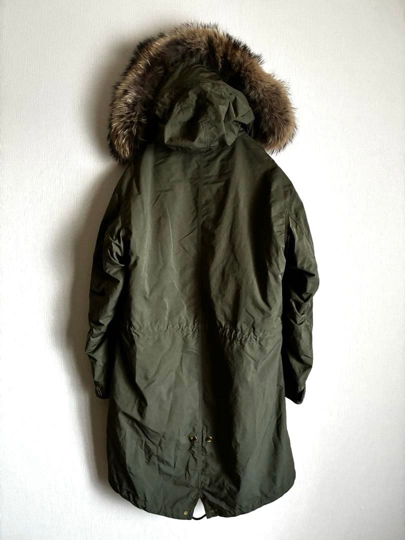 美品【ドゥーズィエムクラス】モッズコート　ファーライナー付き　カーキ　38