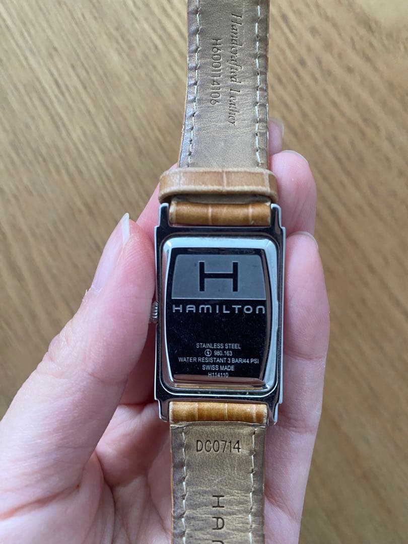 Hamilton アードモア　 長方形時計 ホワイト文字盤