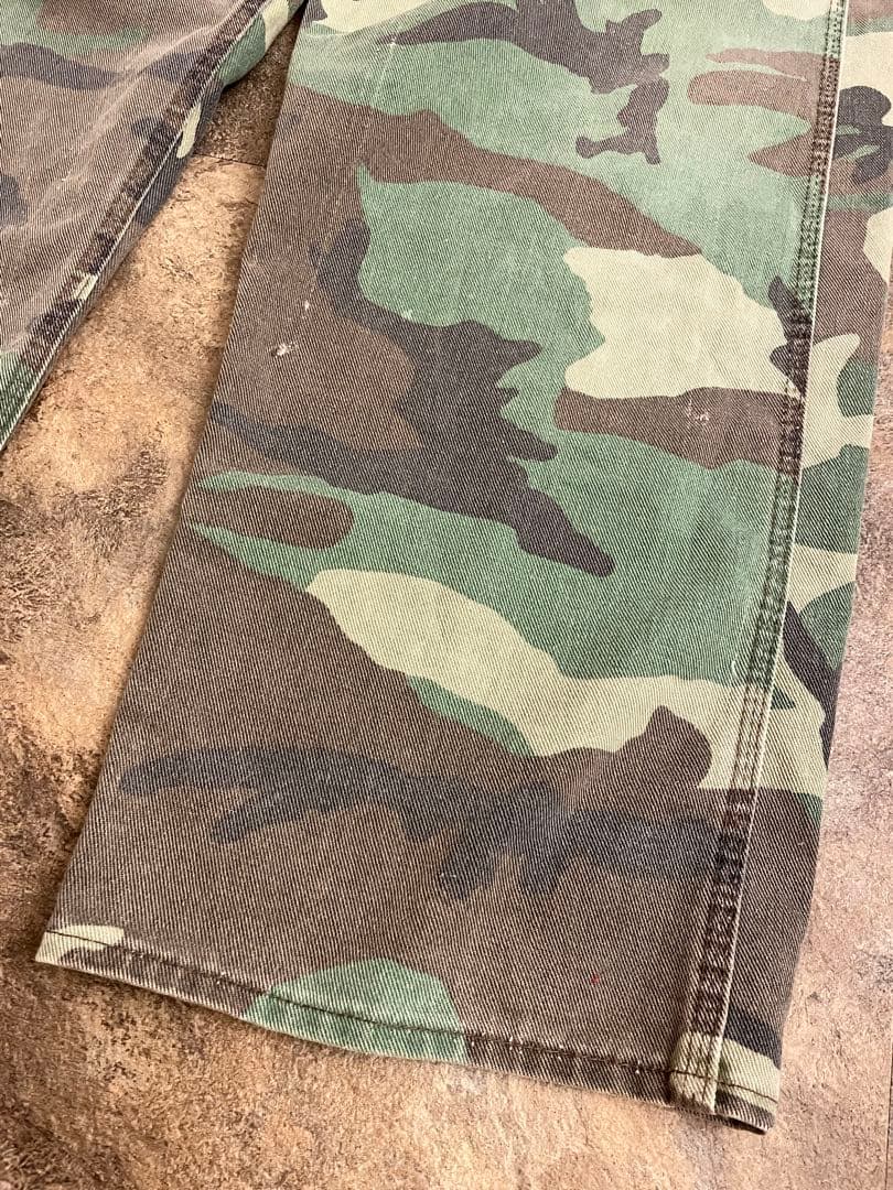 80s LIBERTY ヴィンテージ カモフラ オーバーオール W40程 迷彩