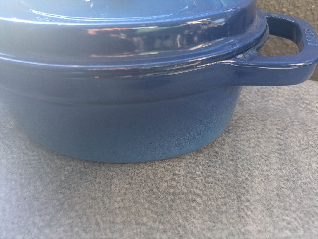 staub 昔のロイヤルブルー　3点セット