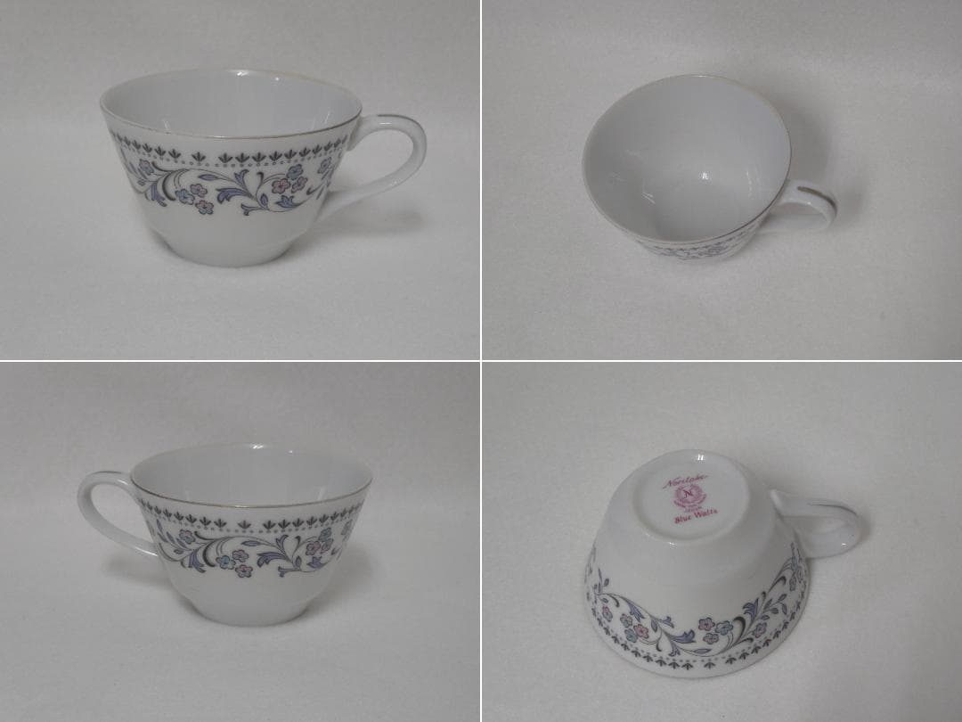 M▽ノリタケ ブルーワルツ プレート ボウル カップ＆ソーサー (38112)