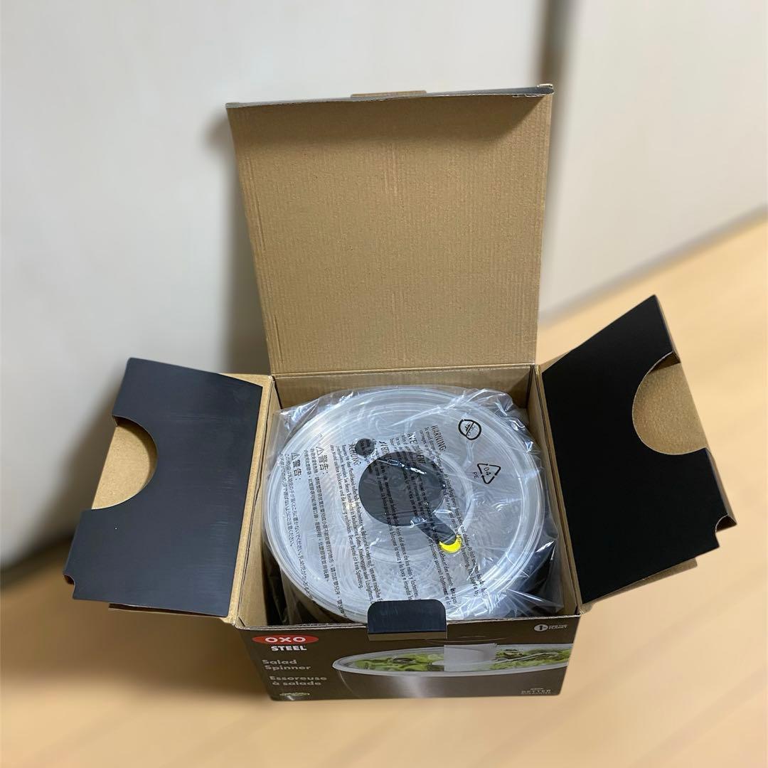 OXO オクソー サラダスピナー ステンレス 野菜水切り器