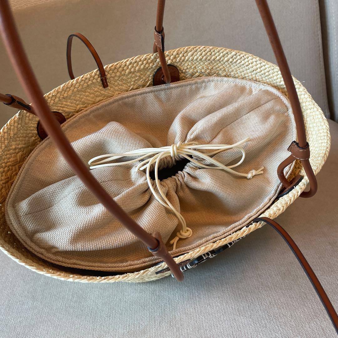 【美品】ロエベ アナグラム　バスケットバッグ　スモール　かごバッグ
