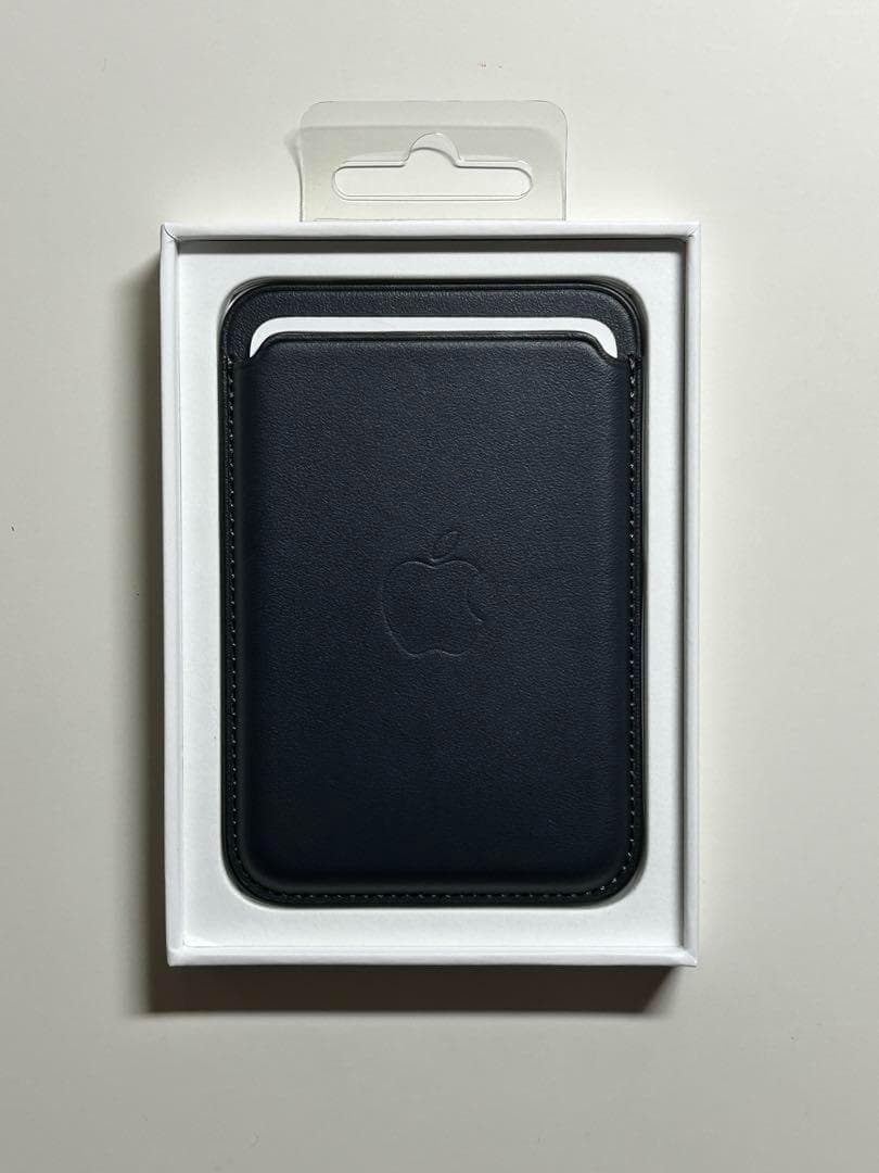 【新品】純正 MagSafe対応 iPhone レザーウォレット・ミッドナイト②