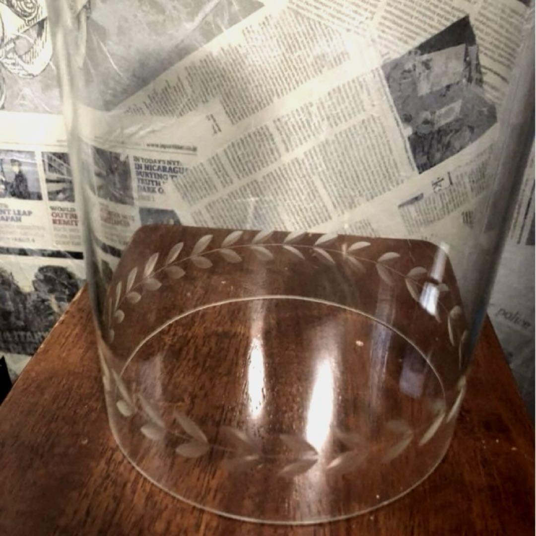 アンティーク ドイツ製CRESCENT ガラスドームゼンマイ振り子大理石置時計